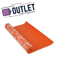 Ideal mat for yoga with printed design (coral color) - LAST UNITS